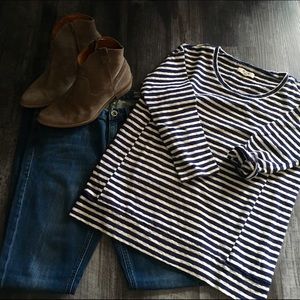 Madewell Structured Striped Pullover