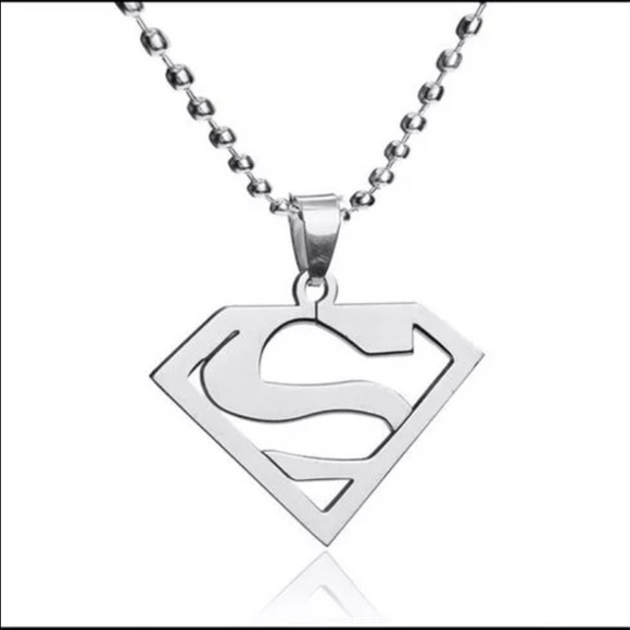 🆕Stainless Steel SuperMan Pendant Necklace