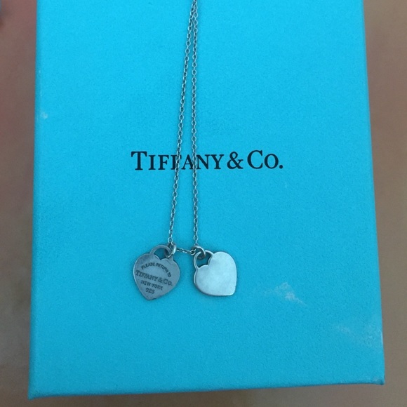 Small double heart Tiffang & Co. Necklace!