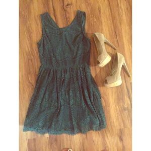 Forever 21 Teal Green Vintage style dress