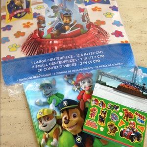 Paw Patrol Party left over stuff