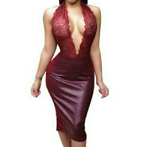 BURGANDY lace top dress
