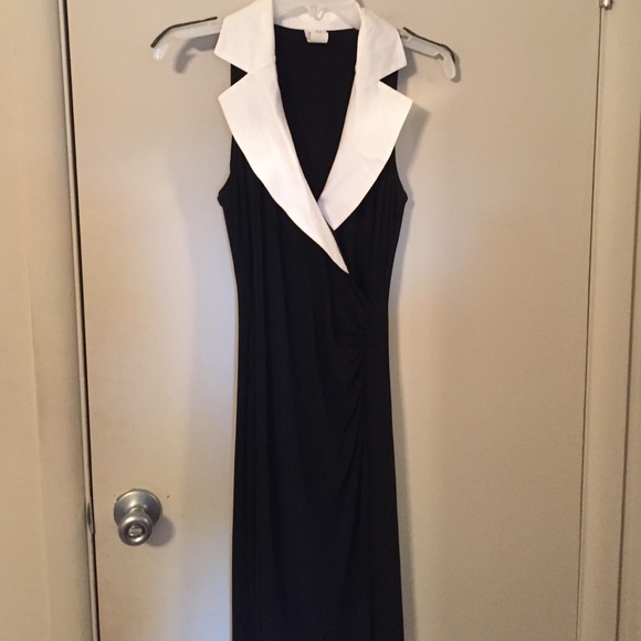 Cache black collared dress size 4