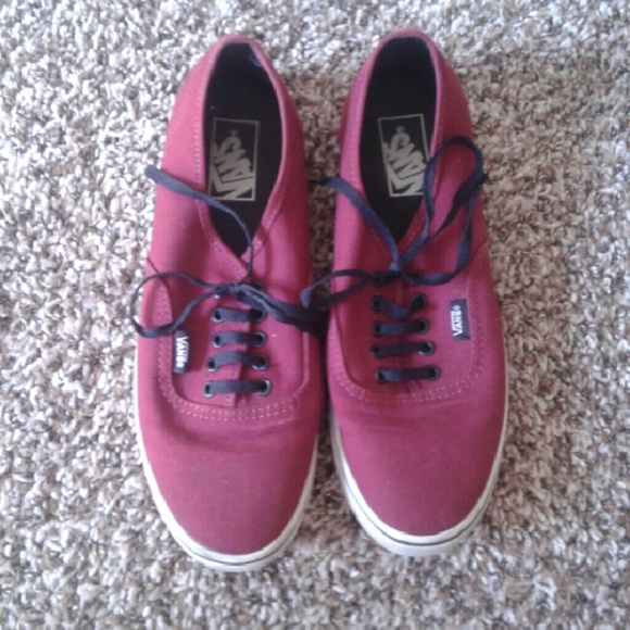 Maroon vans