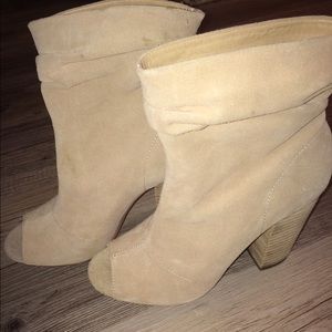 Nine West Slouch Peeptoe Booties