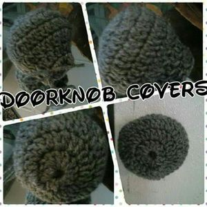 Crochet doorknob covers