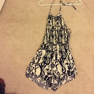 Halter next open backed romper