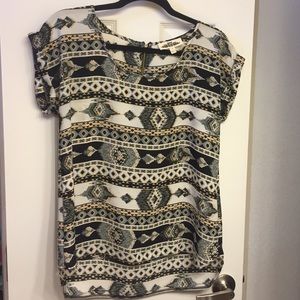 Aztec Print Top