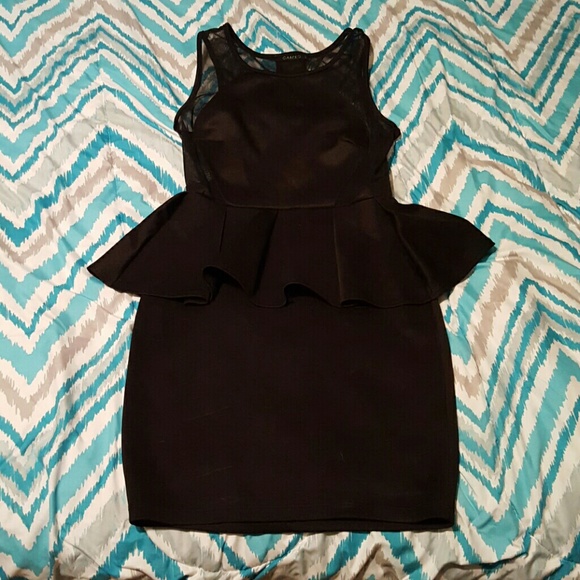 Cameo peplum dress