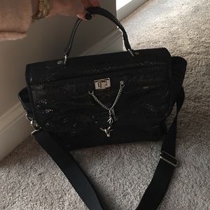Nine West Black Snake Skin brief case