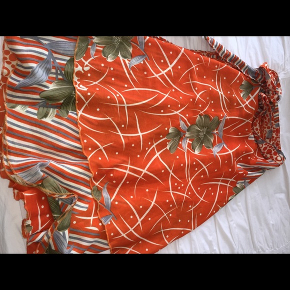 🚫SOLD🚫 Floral Silk Wrap skirt
