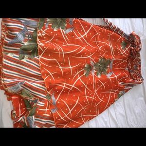 🚫SOLD🚫 Floral Silk Wrap skirt