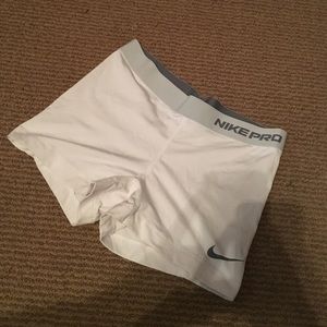 White nike spandex