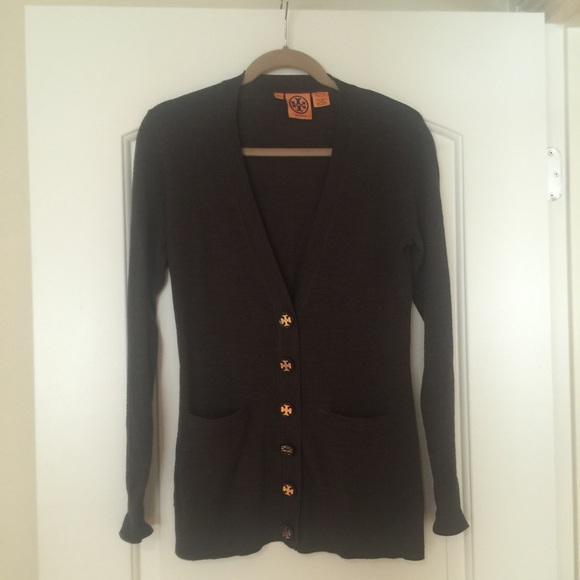Tory Burch brown sweater.