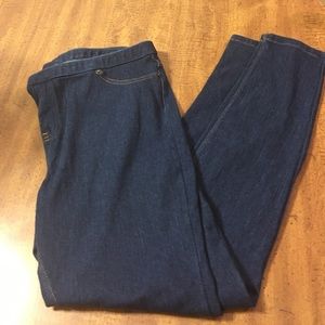 Dark denim Jeggings. Never worn.