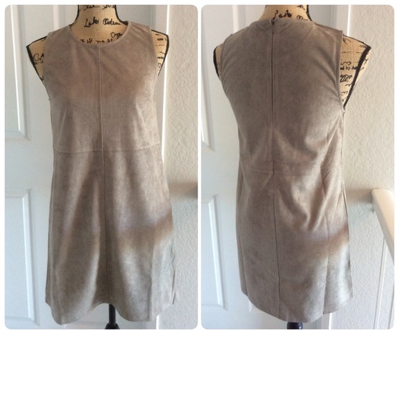 Taupe Suede Mini Dress❤️ - Picture 4 of 4
