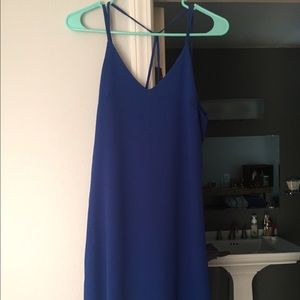 Above knee blue dress