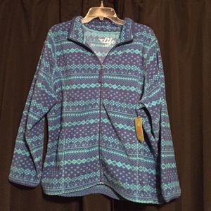 Front zipper warm top