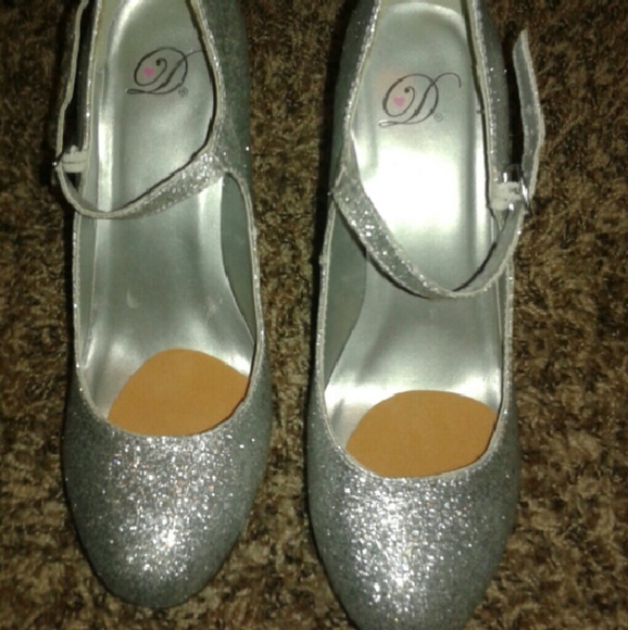 Cute silver heels