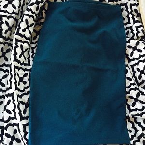 Green pencil skirt