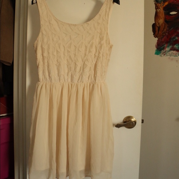 Cream Causal Dress