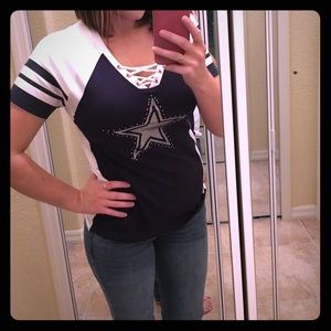 Dallas Cowboys tight fitting jersey shirt