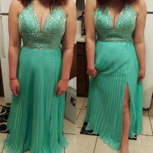 Prom dress teal/blue