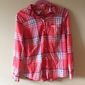 Old navy plaid shirt. Beautiful bright colors!