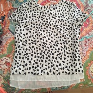 Black and white polka dotted shirt