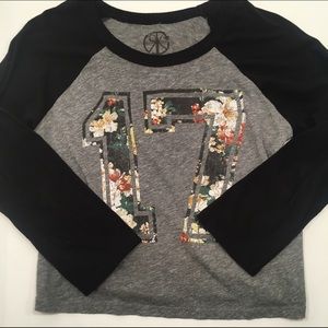 Floral Baseball Tee
