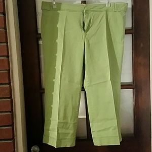 Old navy Lime Green Capris size 18