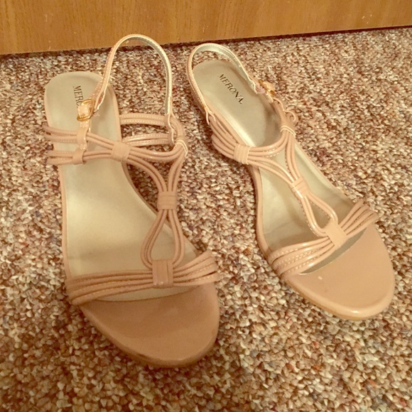 Nude/rose colored sandals
