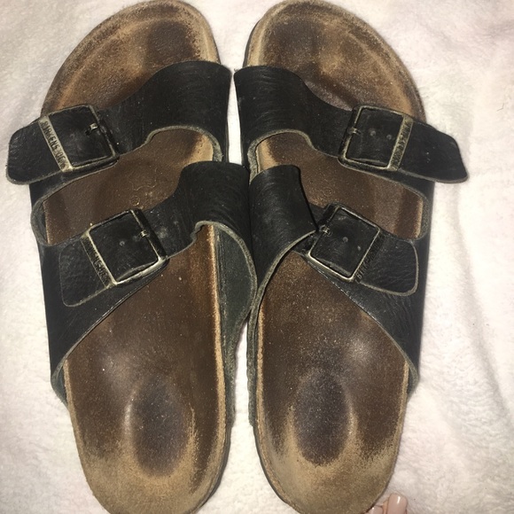 Black Birkenstocks Arizona Ladies 8