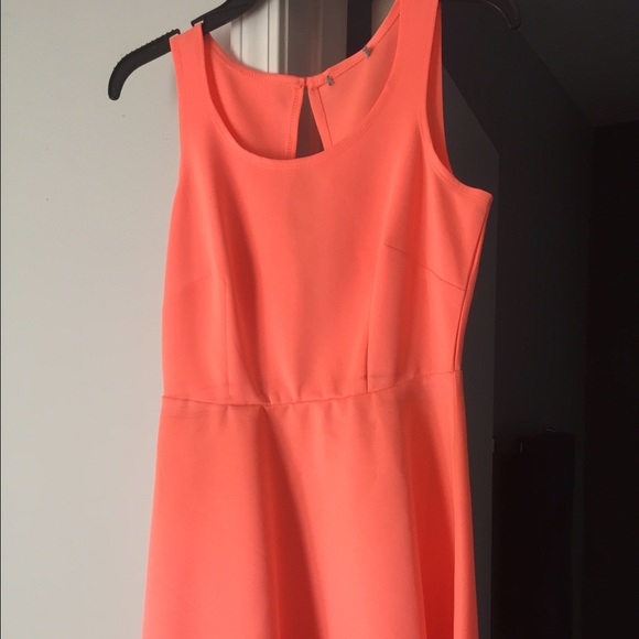 Bright pink/orange dress