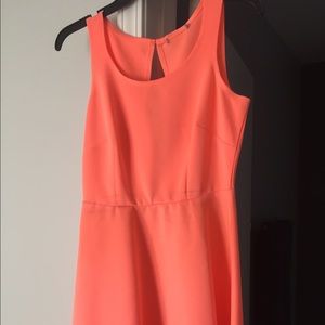 Bright pink/orange dress
