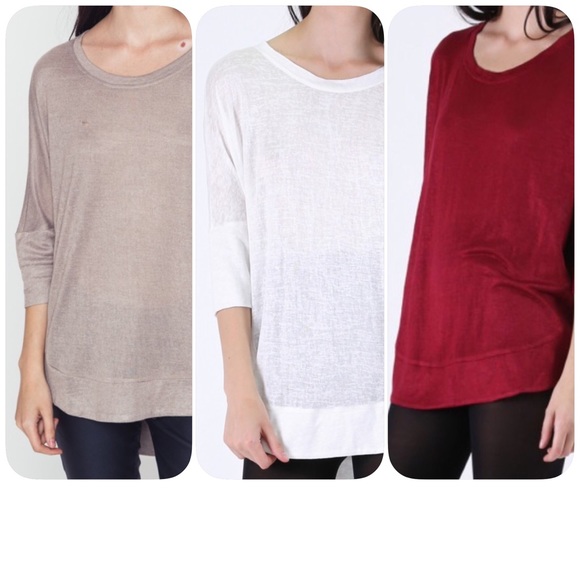 White Dolman Top❤️ - Picture 3 of 3