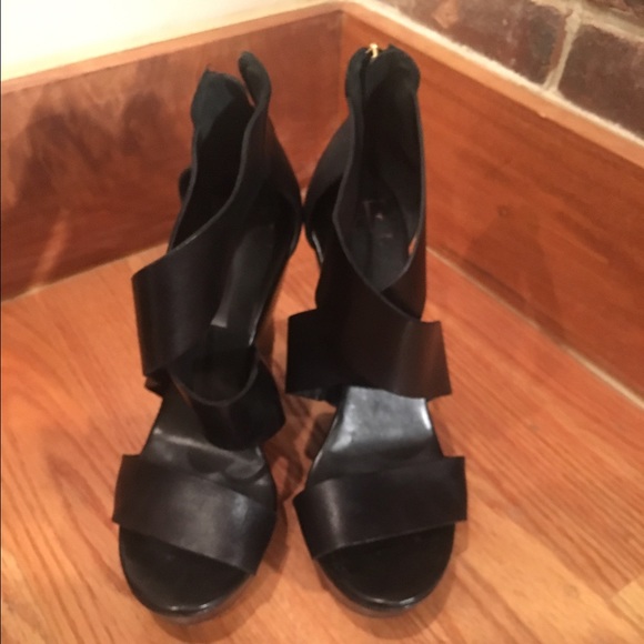 Black DVF Wedges