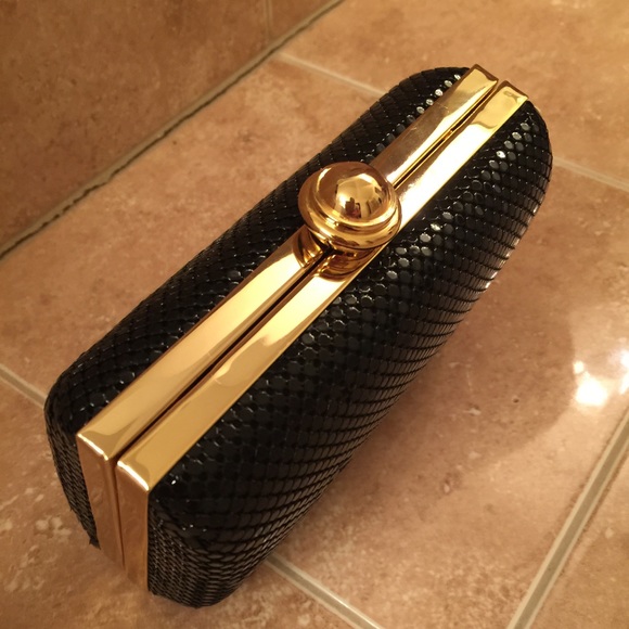 Black sparkles clutch