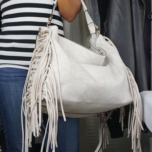 Cream Rodeo Inspired Satchel Handbag