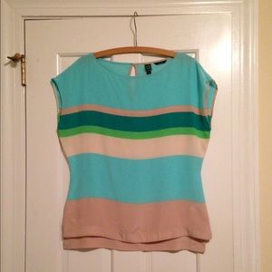 C. Wonder Sleeveless Colorblock Top