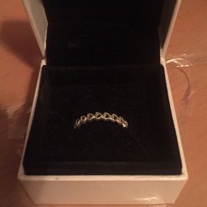 Linked Heart Pandora ring