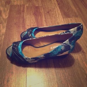 Open-toe wedges by Michelle D