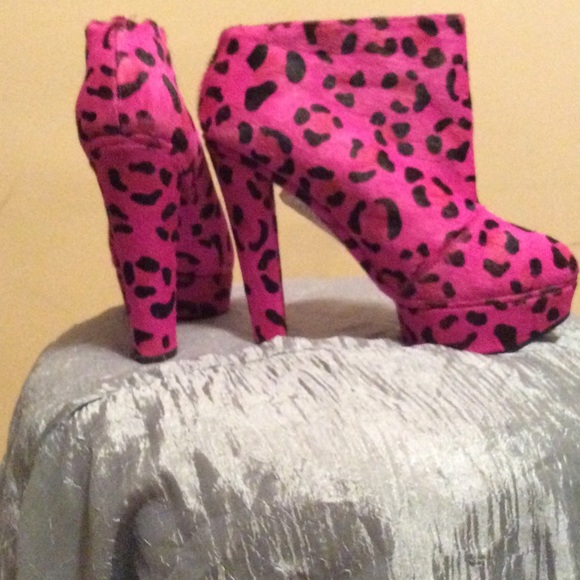 Pink Leopard sexy shoes - Picture 2 of 3