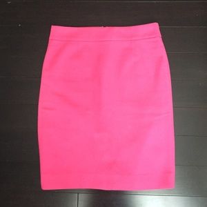 J. Crew Pink Wild Flamingo Pencil Skirt Sz 6