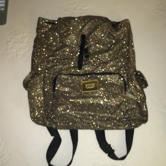 Sparkly gold backpack
