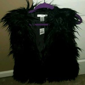 Long hair faux fur non shed vest xl