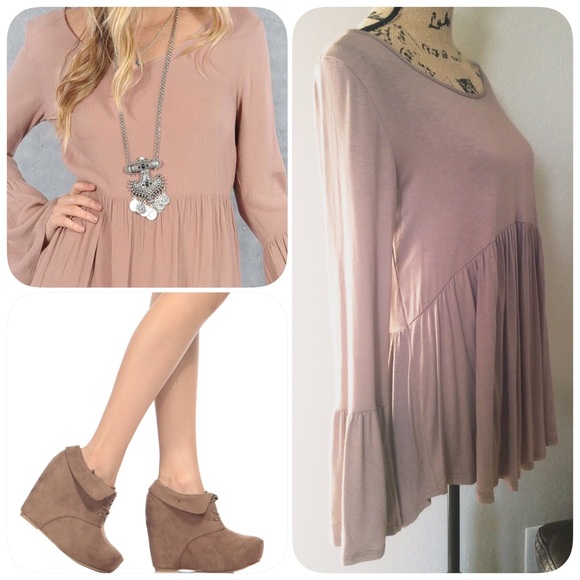 Mocha Bell Sleeved Tunic❤️ - Picture 2 of 4