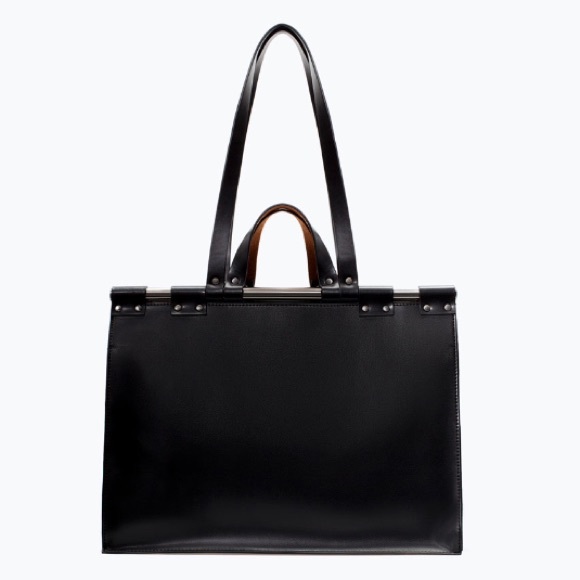 Zara large doctor bag NWT