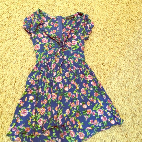 Blue floral dress