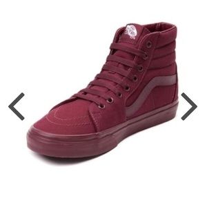 Vans Hi Top Burgundy Sneakers